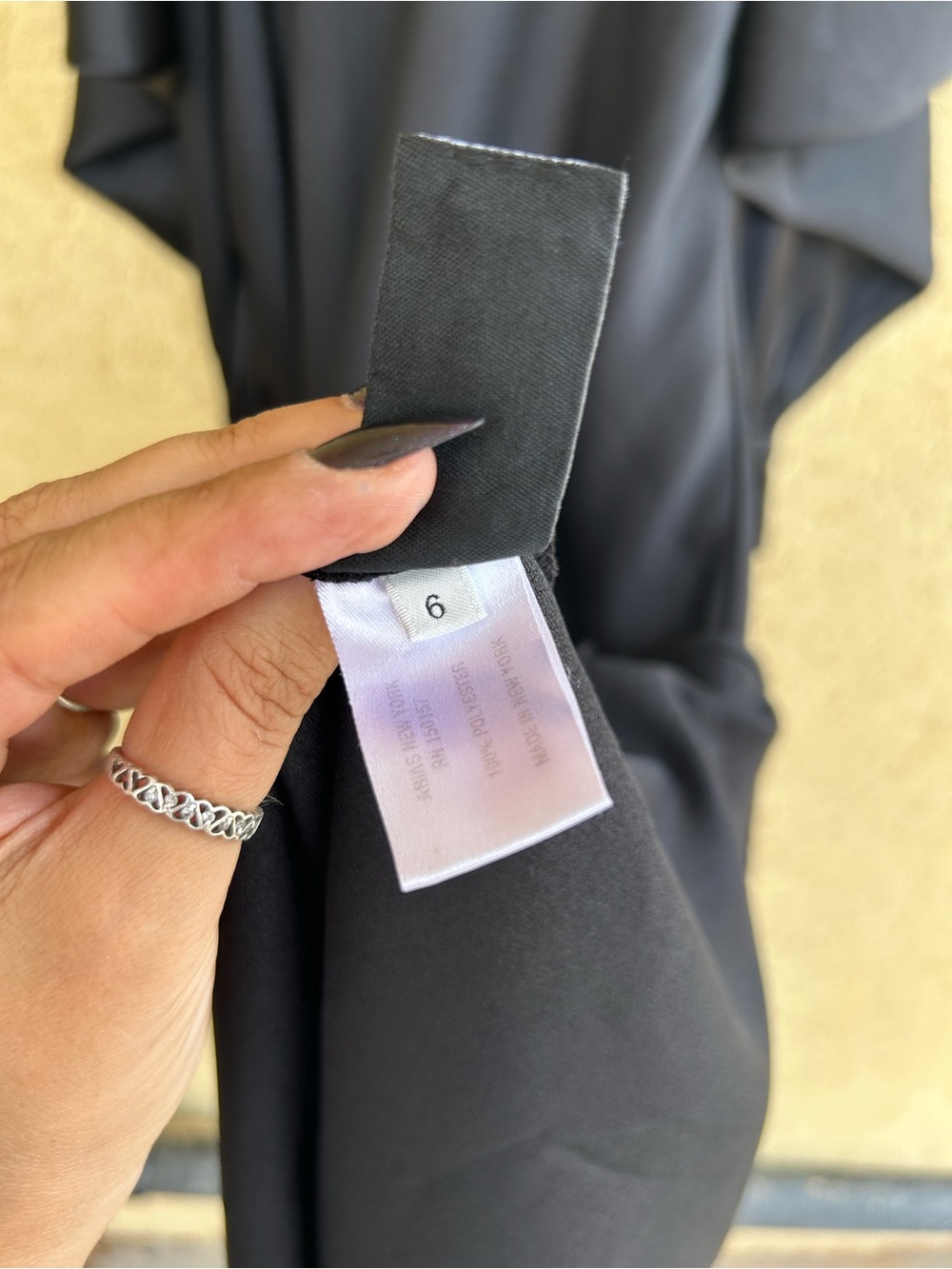 Arias New York $795 Retail Cold-Shoulder Halter Neck Black Midi Dress Size 6 - Picture 12 of 12